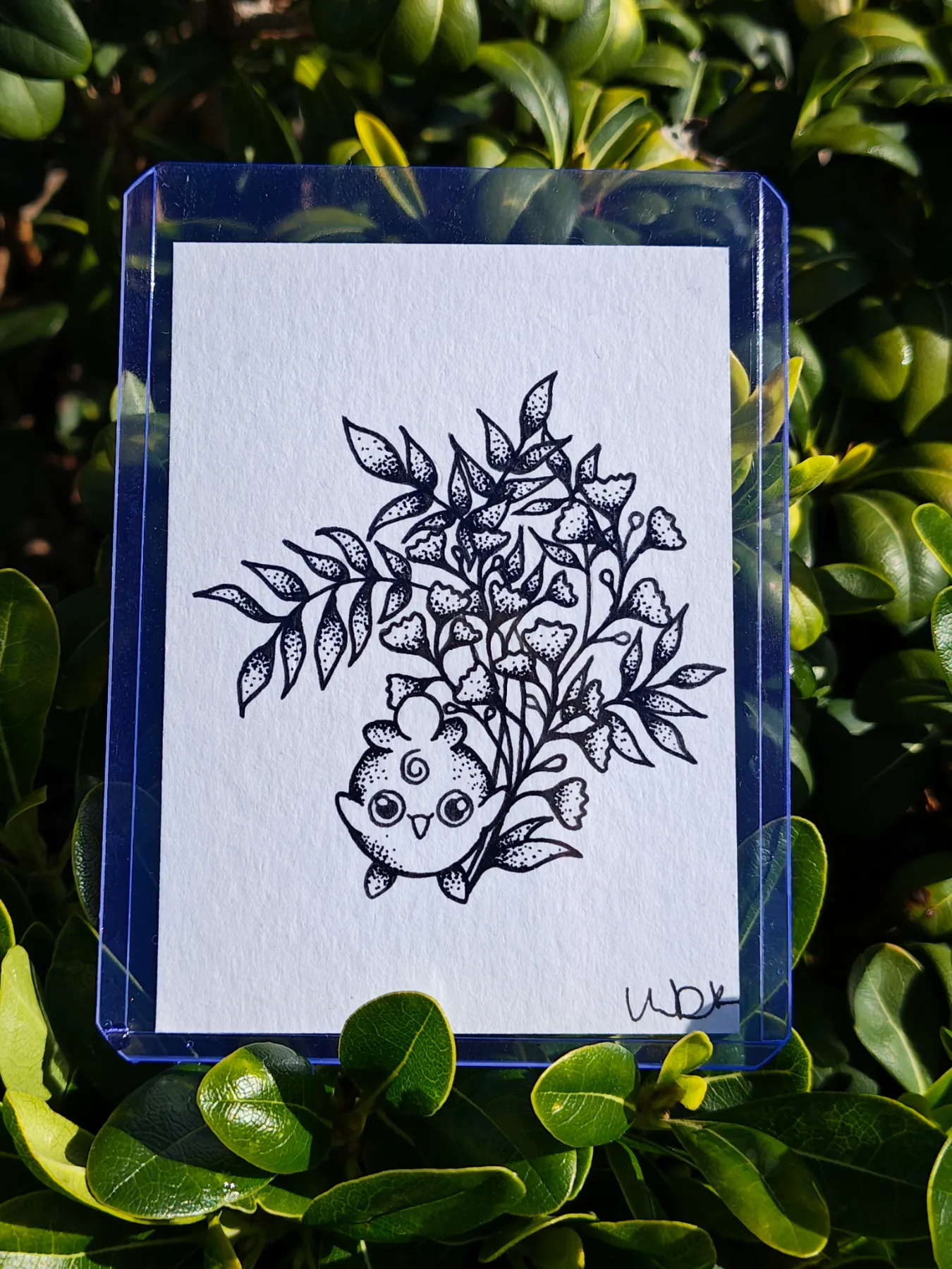 Small Puff aceo art card