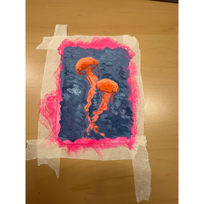 Jellies aceo art card thumbnail 4