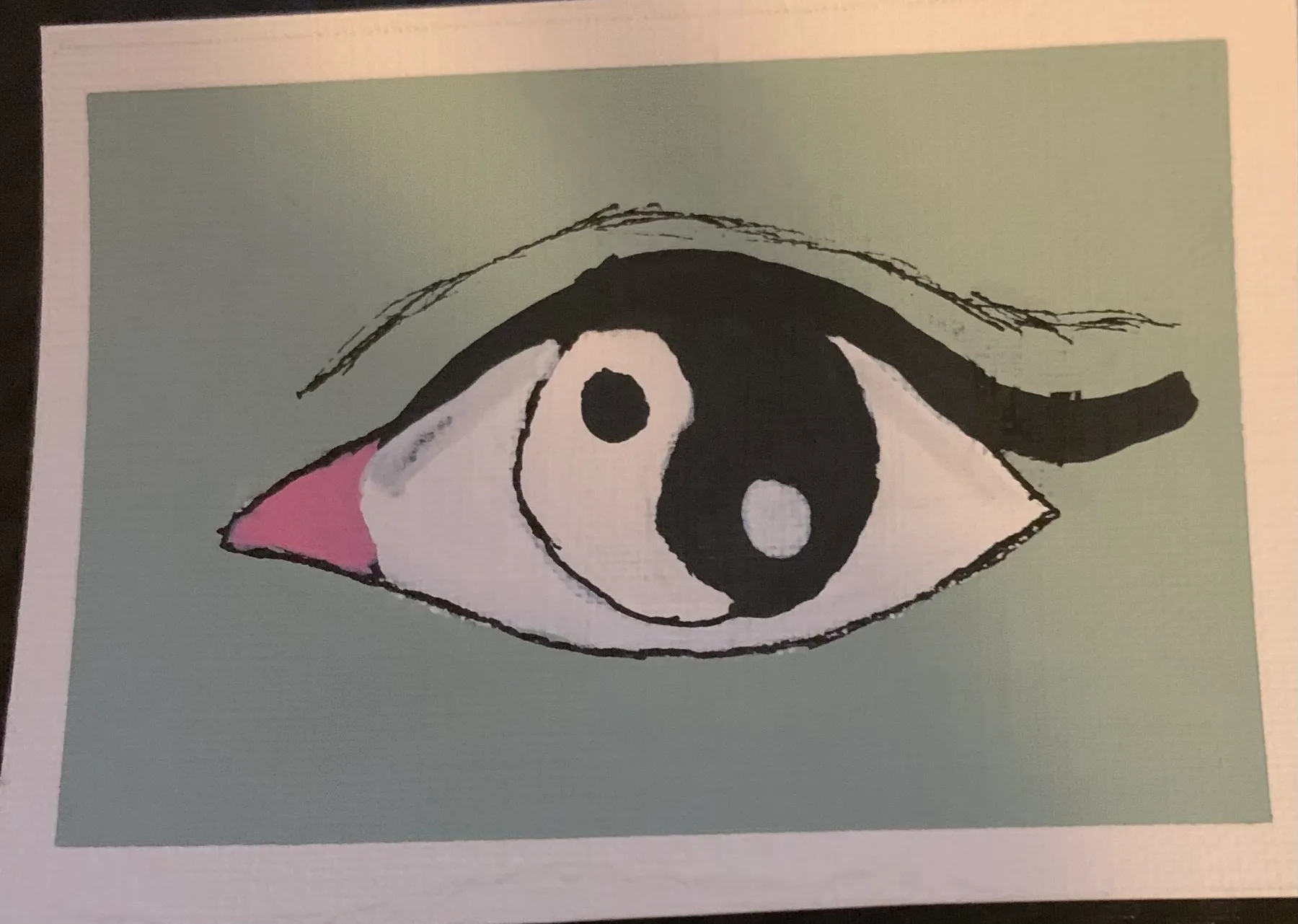 The Eye Of The Yin Yang aceo art card