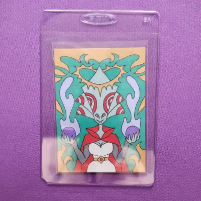 Original Fantasy Creature Marker Illustration OOAK aceo art card thumbnail 2