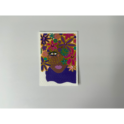Floral Crown aceo art card thumbnail 1