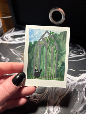 Spooky baby aceo art card thumbnail 2