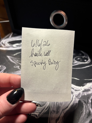 Spooky baby aceo art card thumbnail 3