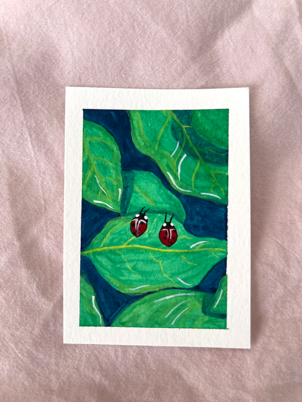 should we go down there? aceo art card