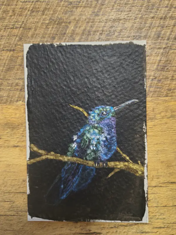 Hummingbird 04 aceo art card