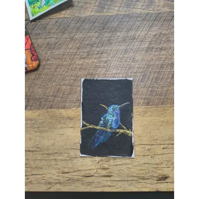 Hummingbird 04 aceo art card thumbnail 3