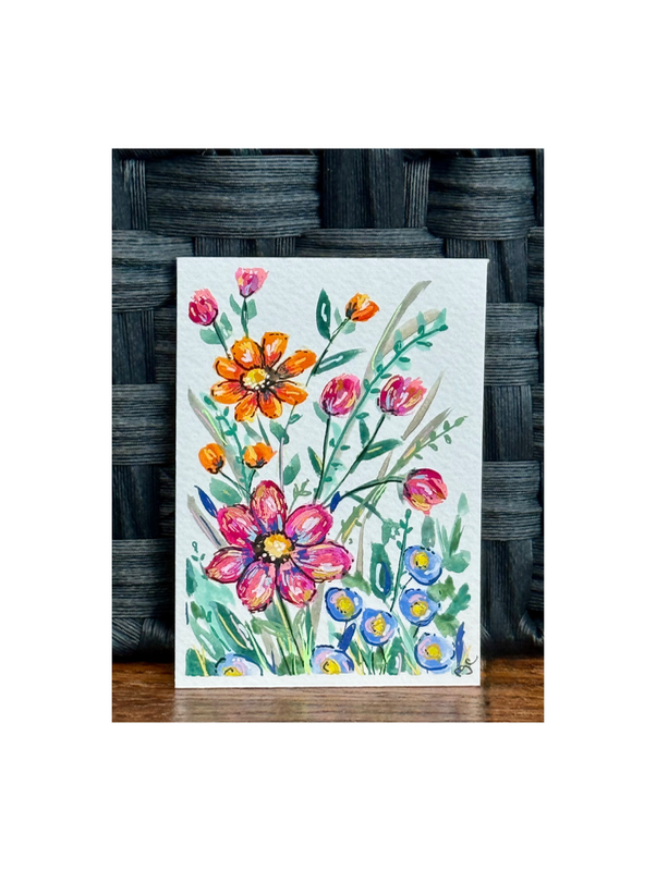 Vibrant Gardens aceo art card