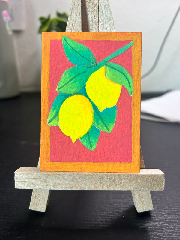 Lemons aceo art card