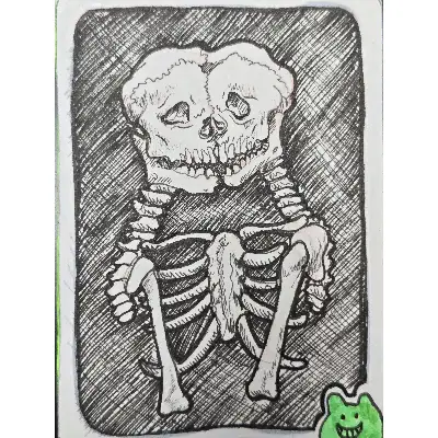 Emotions in Death: Longing aceo art card thumbnail 1