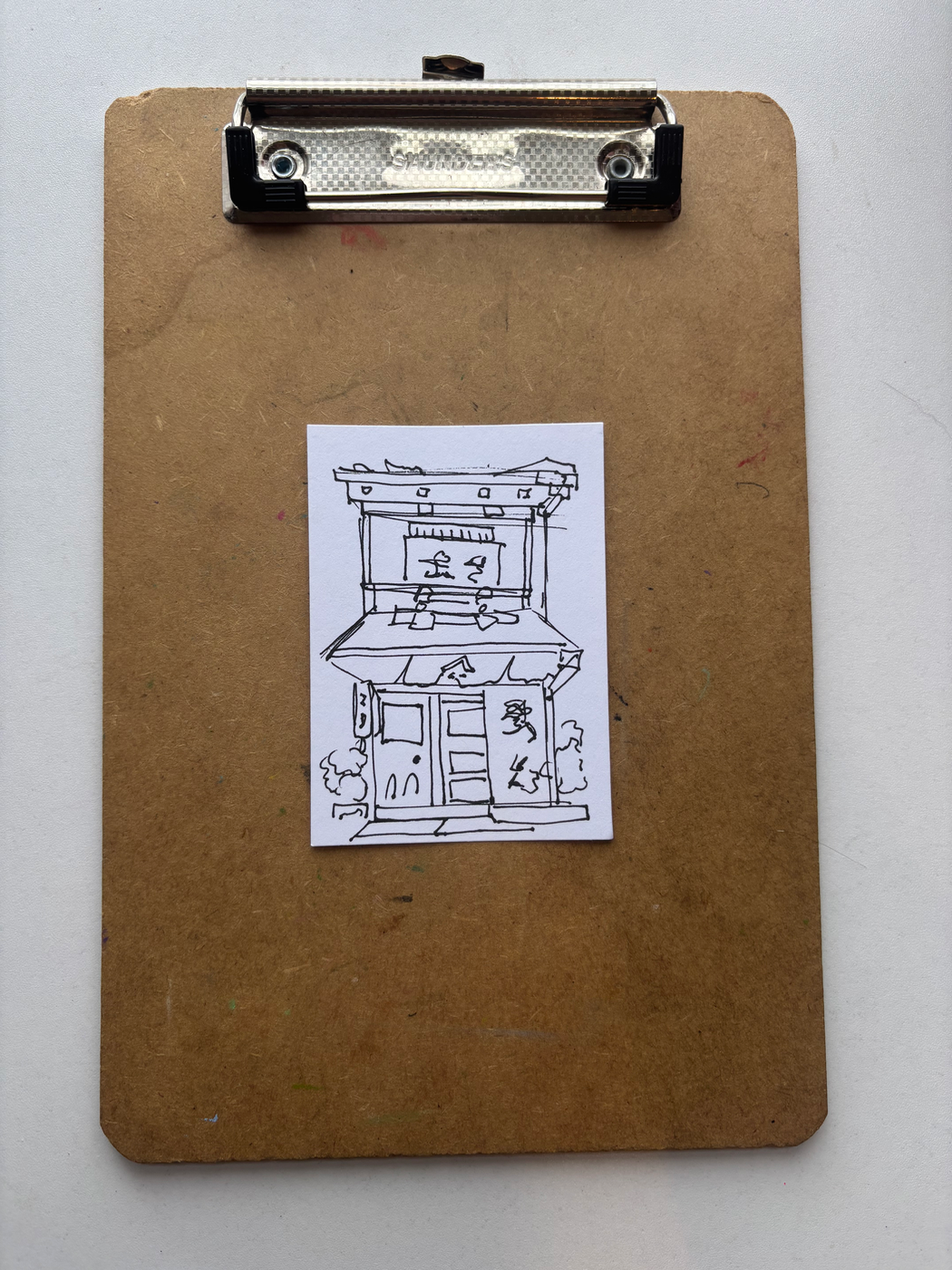 “Urban Sketch: Line Art” aceo art card