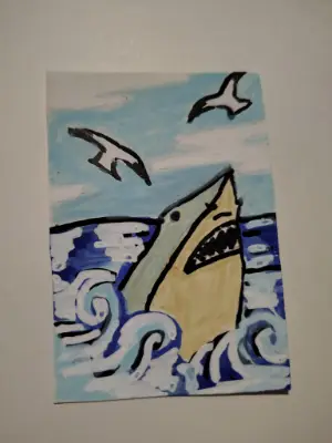 Lunch great while ninthhouseoracle aceo art card thumbnail 1