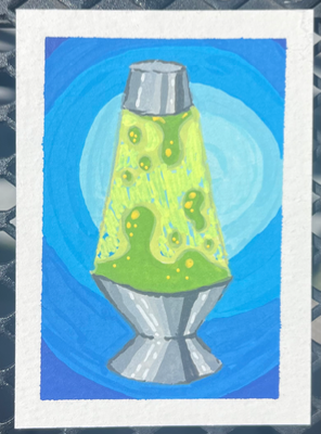 Lava Lamp Luminance aceo art card thumbnail 2