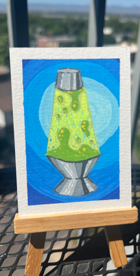 Lava Lamp Luminance aceo art card thumbnail 1