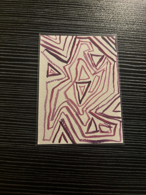 Triangles aceo art card