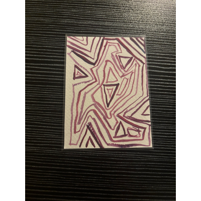 Triangles aceo art card thumbnail 1