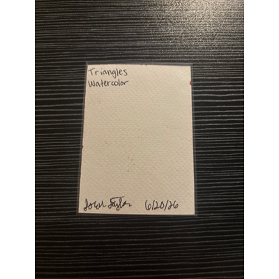 Triangles aceo art card thumbnail 2