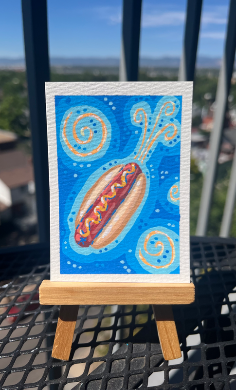 Mustard Dreams aceo art card