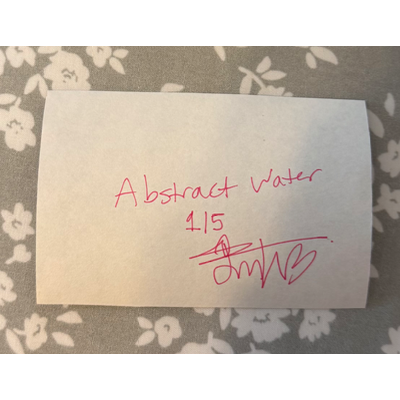 Abstract Water 1/5 aceo art card thumbnail 2