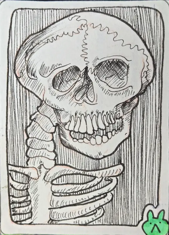 Emotions in Death: Boredom aceo art card