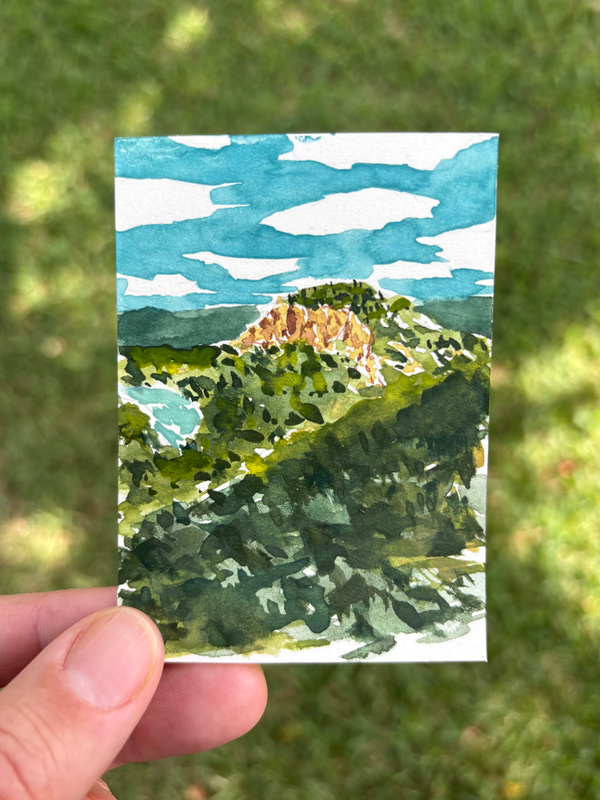 Concan, TX aceo art card