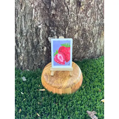 Summer Berries aceo art card thumbnail 1