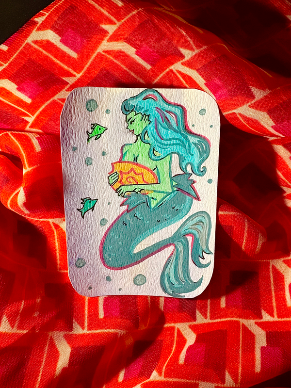Sea Maiden aceo art card
