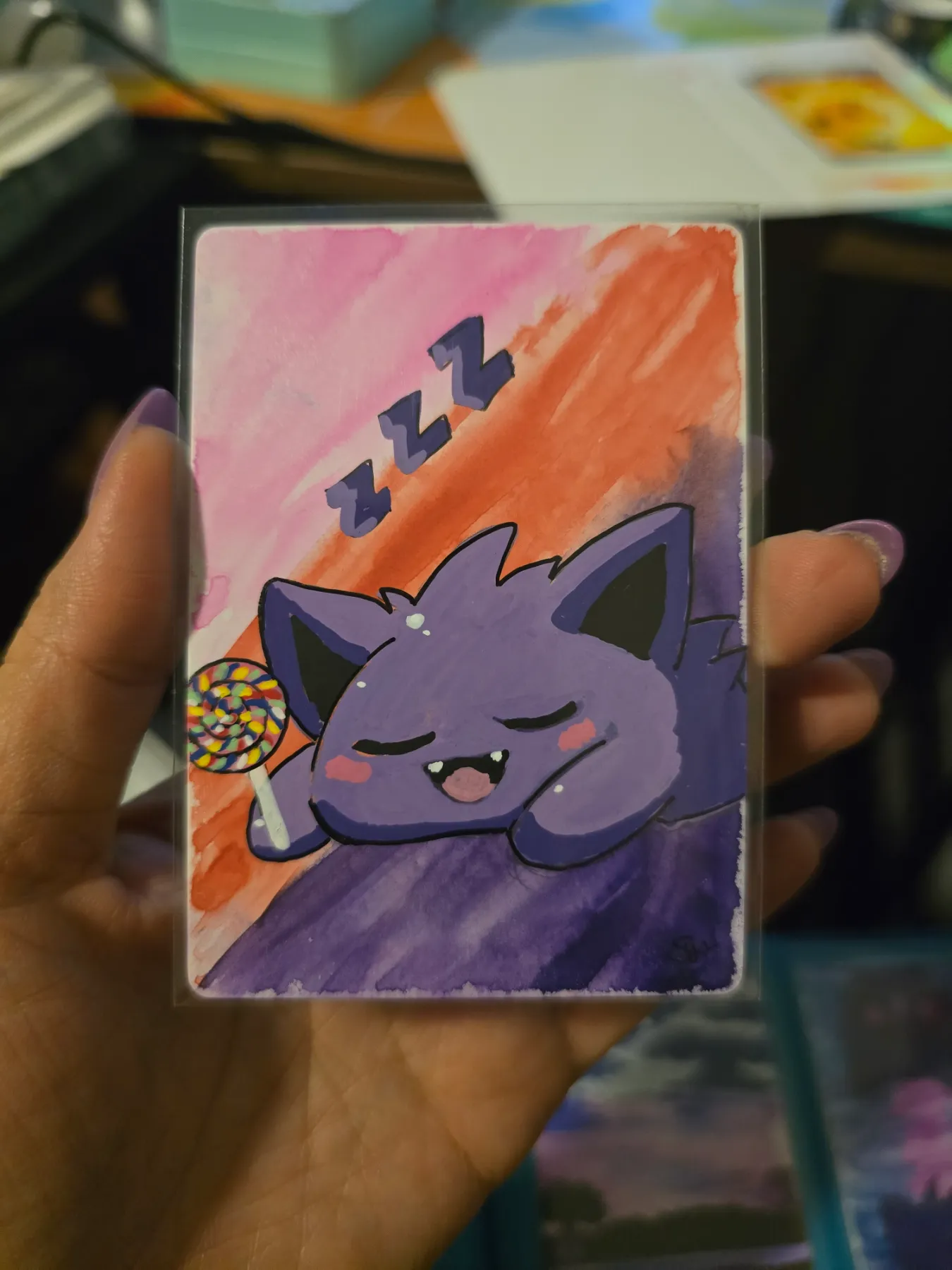 Sweet Dreamin' aceo art card