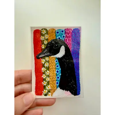 Lord of the Lake aceo art card thumbnail 1