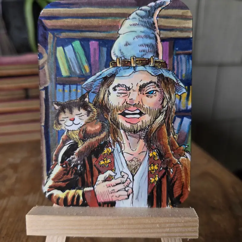 Too Familiar aceo art card