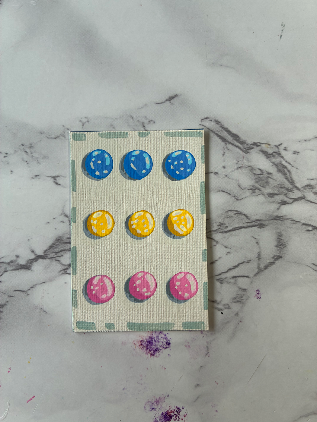 Sugar dots aceo art card