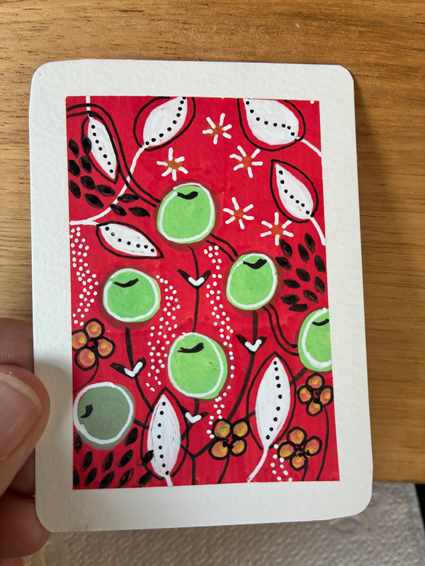 Twisty Garden aceo art card