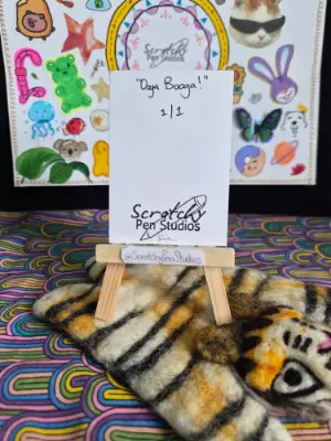 "Ooga Booga!" Fan Art, Courage the Cowardly Dog aceo art card thumbnail 2