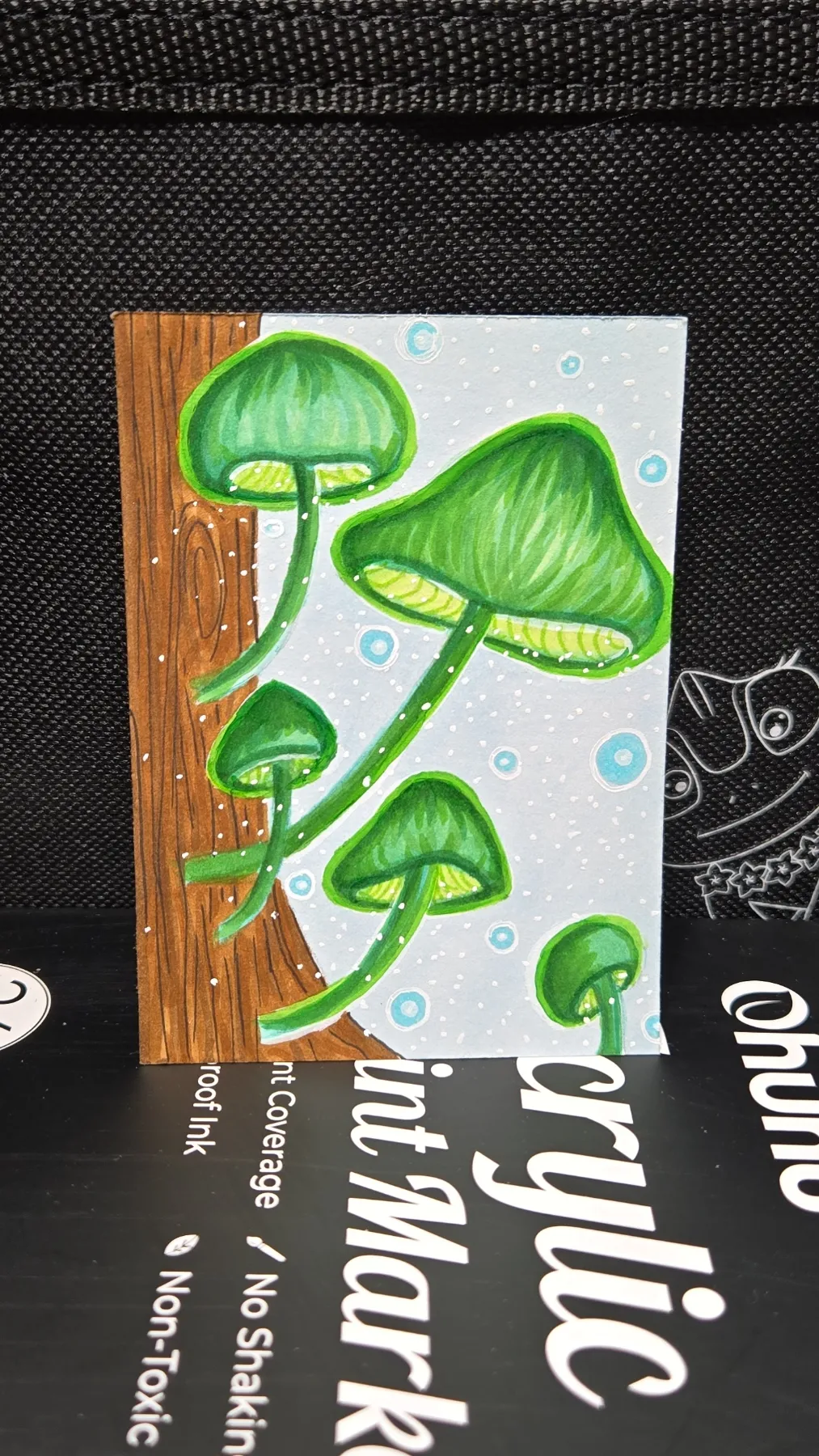 Spore Storm aceo art card