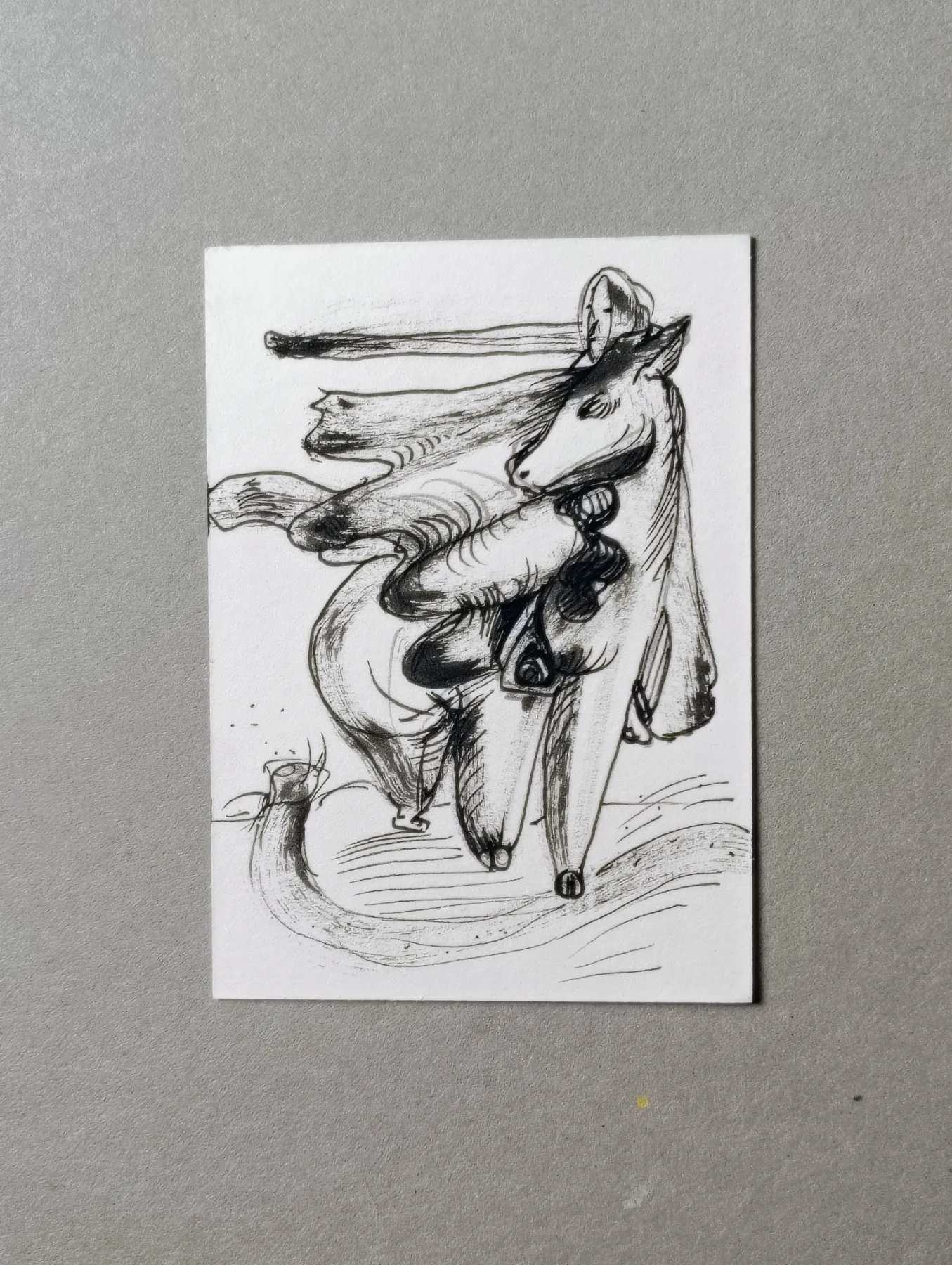 Windy Ride aceo art card