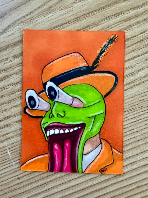 The Mask is a Fan aceo art card