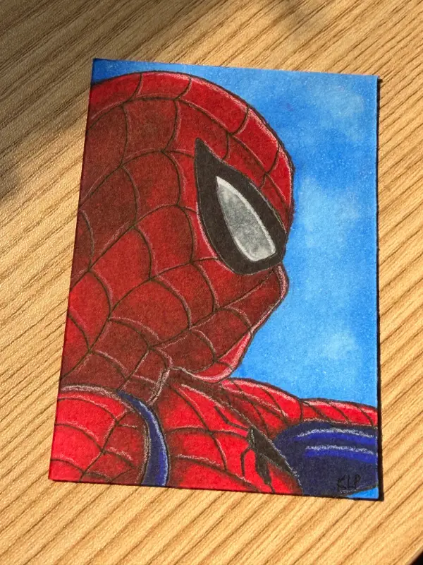 Lone Spidey aceo art card
