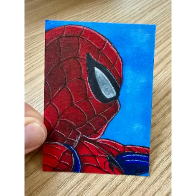 Lone Spidey aceo art card thumbnail 2