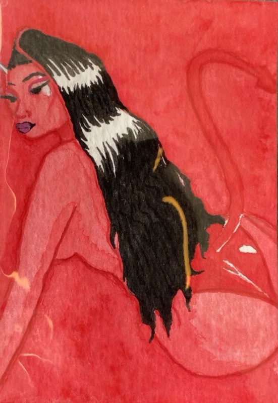 Something For Thee Hotties aceo art card