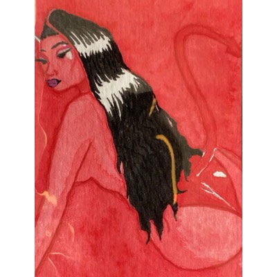 Something For Thee Hotties aceo art card thumbnail 1