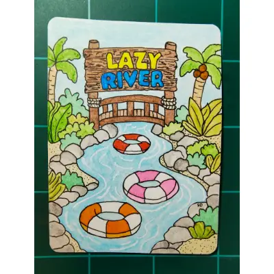 Tube Cruise aceo art card thumbnail 1