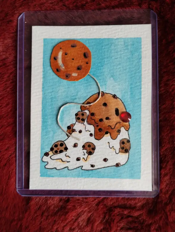 Cookie Dough aceo art card