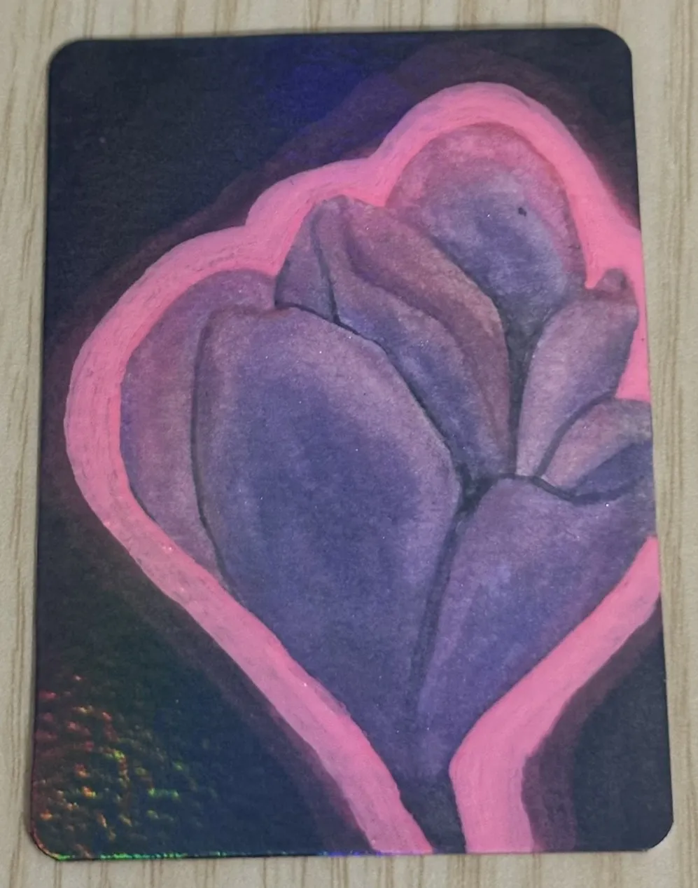 Ultra-Violet aceo art card