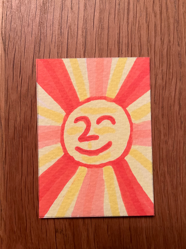 Mr. Sun aceo art card