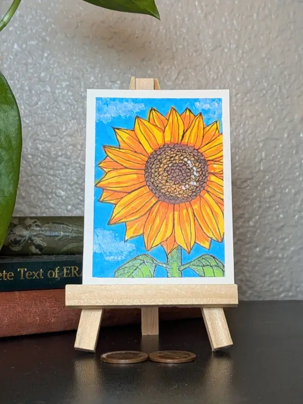 Sunflower #2 aceo art card