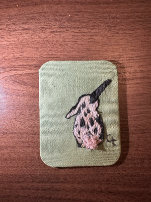 Bunny ACEO aceo art card thumbnail 2