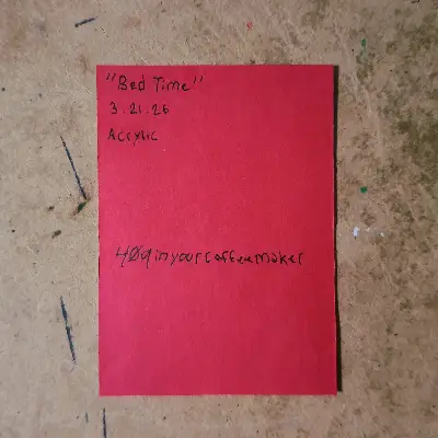 Bed Time aceo art card thumbnail 2