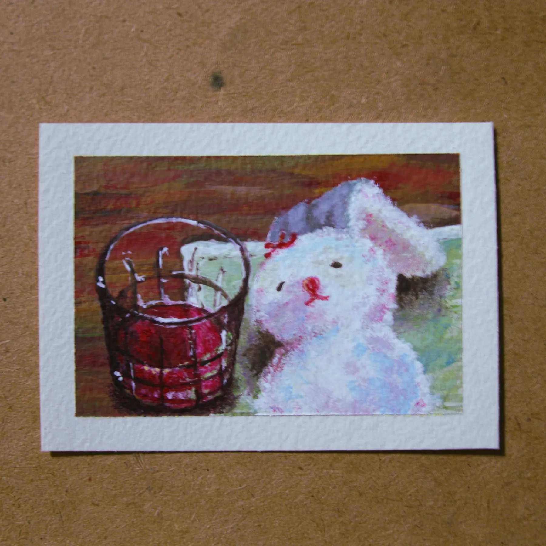 Bed Time aceo art card