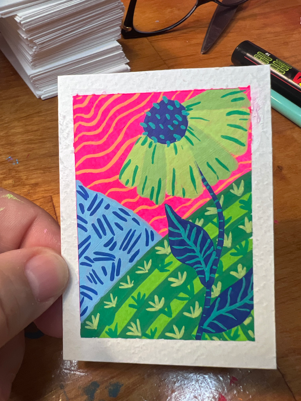 Giant aceo art card
