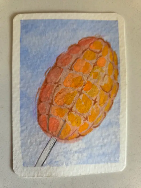 Elote picante! aceo art card