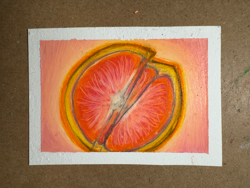 Cara Cara Orange aceo art card